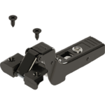 Cerniera per Telaio Alluminio con Molla 95°da avvitare Clip Top Battuta con Sormonto 18  Nero Onice| Blum